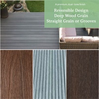 Techniques brossées de planche de terrasse en bois composite en plastique antidérapant pour l'extérieur moderne pour l'application de piscine