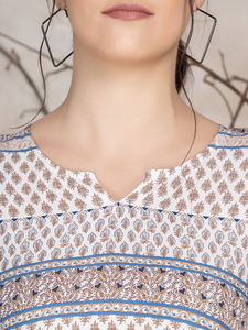 Ensemble de cordon imprimé en rayonne viscose 100% de qualité supérieure, spécial été pour les femmes, ensemble de cordon modeste pour la vente à l'exportation - Product Image 4