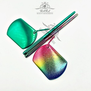 แหนบต่อขนตาสแตนเลสอุปกรณ์ขนตาแบบครอบคลุมรวมถึงกรรไกรสปริงสำหรับติดกระจก - Product Image 3