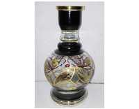 Offre Spéciale Narguilés Farida Luxe Or 24 carats Gravé Style Bohème Artistique Base de Narguilé en Verre Décoratif Jumbo Technique Miroir