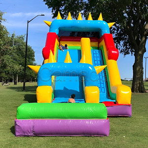 Toboggan aquatique pour petits enfants, nouveau design, château gonflable avec toboggan et piscine, toboggan en PVC de qualité commerciale pour enfants - Product Image 1