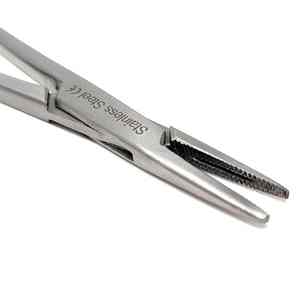 Porte-aiguille dentaire manuel en acier inoxydable de 14cm de conception personnalisée Mayo Hegar avec Suture 2025 Instruments chirurgicaux de modèle - Product Image 5