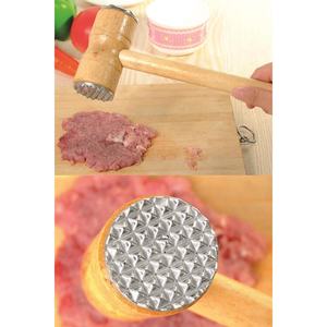 Bamboo Handle Double Sided <b>Meat</b> Tenderizer Mallet-<b>Meat</b> & <b>Poultry</b> Pounder - Product Image 1
