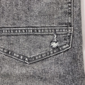 เสื้อสเวตเตอร์แขนยาวสำหรับผู้ชายกางเกงขาสั้นลำลองสำหรับผู้ชายเสื้อแนวสตรีทแวร์เสื้อสเวตเตอร์ตัวสั้นสีจางไปดวลโลโก้ตามสั่ง - Product Image 4