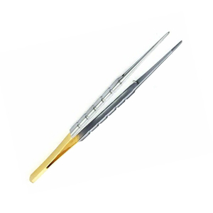 Metà oro Micro castroviejo pinza In acciaio inox con rivestimento In oro CE certificata forcipe manuale a buon mercato - Product Image 2