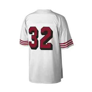 2025 meilleure qualité personnalisé Streetwear à la mode Football chemise broderie conception Logo maille culture Football américain maillot à vendre - Product Image 3