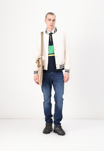 Custom Logo & Design Ribbed Collar <b>Men's</b> Letterman <b>Varsity</b> <b>Jacket</b> Embroidered College Baseball <b>Bomber</b> Winter <b>Jacket</b> For <b>Men</b> - Product Image 6