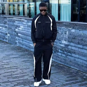 Custom Winter <b>Windbreaker</b> Sets Tracksuit Set for Men Lightweight Waterproof Sets for Outdoor Use - Product Image 1