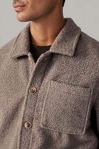 Nouveau design de vestes en polaire pour hommes, manches longues personnalisées, couleur unie, matériau 100% coton, chaud et élégant - Product Image 6