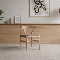 Chaise de salle à manger en bois massif au design moderne et contemporain avec hauteur réglable pour hôtel, restaurant, entrepôt