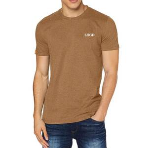 T-shirt de sport à la mode en pur coton 100% de haute qualité T-shirt décontracté à manches courtes T-shirt décontracté uni pour hommes - Product Image 2