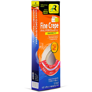 Cinta Adhesiva de Oficina Fine Crepe Extra 301 MASKING-TEC Natural Ligeramente Crepé, 50m de Longitud, 18mm de Ancho, 12 Rollos, Unidad de Embalaje KIP - Product Image 3