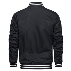 100% Polyester Solid Color <b>Men</b> Bomber Winter <b>Jackets</b> Wholesale Custom Made Design Low MOQ <b>Men</b> Bomber <b>Jackets</b> - Product Image 2