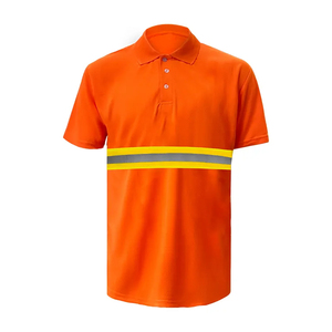 Wholesale Hi Vis Security Work Polo Shirts Construction Protective <b>Reflection</b> Safety High Visibility Polo Shirt - Product Image 2