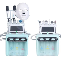 En promotion : Appareil facial coréen 9 en 1, masseur facial, machine de lifting du visage, nettoyage de la peau Aqua Facial, appareil anti-âge pour le visage
