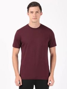 เสื้อยืดเจอร์ซีย์ผู้ชายลายเรียบผ้าฝ้าย 100% ทรงเข้ารูป ปักลาย 3 มิติ แขนสั้น สไตล์ลำลอง ขายส่ง - Product Image 6
