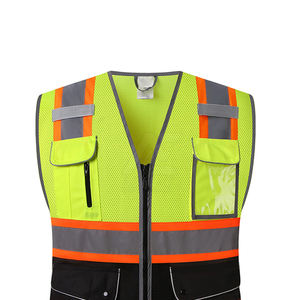 Chaleco de Seguridad de Alta Visibilidad con Tiras Reflectantes, Nuevo Modelo, Precio al por Mayor - Product Image 3