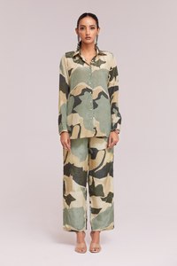 Conjunto de pijama de crepé para mujer de alta calidad, ropa de dormir india y pakistaní suave estampada a mano para fiestas y descanso - Product Image 4
