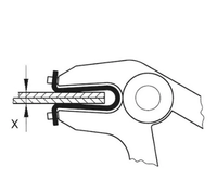 Juego de abrazadera de fijación de lámina/cuerpo, 11 Uds.