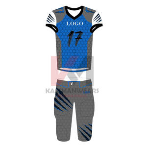 ชุดฟอร์มฟุตบอลทีมกีฬาอเมริกันใหม่ชุดเครื่องแบบตัวรับสัญญาณกว้างชุดกำหนดชื่อและหมายเลขกริดไอรอนฟุตบอลตามต้องการ - Product Image 1