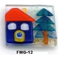 5X5 cm de vidrio Evil Eyes Imán de nevera Categoría de producto única y elegante - Product Image 1
