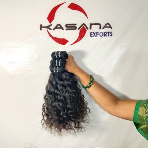 วิกต่อผมลอนคลื่นทรงหลวมของผู้หญิงสีดำธรรมชาติสำหรับต่อผมมนุษย์มีหนังกำพร้าสีดำ100% จากเวียดนาม - Product Image 6