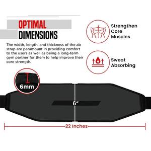 Sangles abdominales pour hommes et femmes, prix d'usine, haute résistance, entraînement de fitness, haute qualité, couleur personnalisée, meilleures sangles abdominales en néoprène pour la musculation - Product Image 4