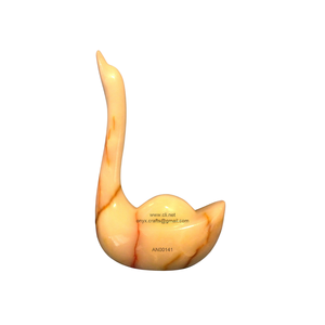 Estatuilla de ónix de pato tallada a mano única, decoración de animales de piedra Premium para el hogar, regalo para amantes de los animales y coleccionistas - Product Image 2