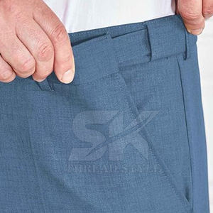 Nouveau Design Confortable Respirant Style Tendance Pantalon Habillé en Tissu pour Hommes Vente en Gros OEM - Product Image 4