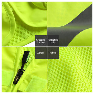 高反射ベスト緊急消防士ジャケットボランティアロードレスキューマルチポケットジャケット制服印刷能力 - Product Image 5