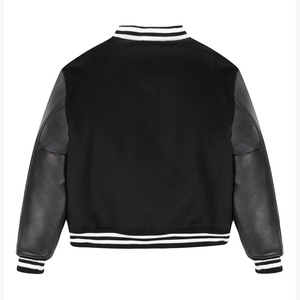 Chaqueta Varsity Personalizada para Hombre, Logotipo Bordado Premium, Apliques y Parches de Chenille, Corte Holgado, Estilo Letterman - Product Image 4