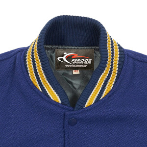 Veste universitaire de haute qualité pour hommes, personnalisable avec broderie OEM et patch en chenille, style hiver, 100% laine - Product Image 5