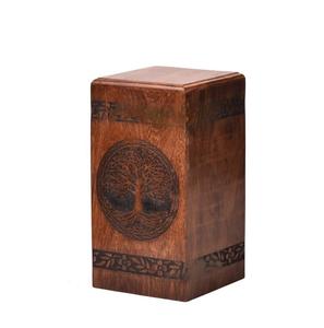 Urne en palissandre pour arbre de vie humain Crémation personnalisée pour cendres Fabriqué à la main Grand - Product Image 5