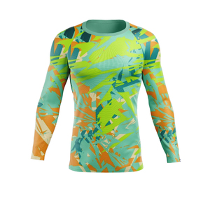 OEM Rash Guard personnalisé respirant et écologique pour hommes, en Spandex, pour le surf, la plongée, les chemises de compression, BJJ, MMA, Gym - Product Image 6