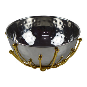 Venta al por mayor de cobre puro diseño comida dedo cuenco mejor precio Metal fruta seca cuenco para servir fiesta festiva boda restaurante Hotel - Product Image 2