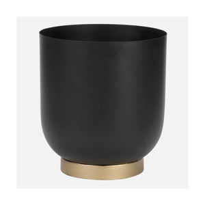 Jardinière ronde en métal martelé décoratif de haute qualité couleur or pour le sol, le salon, la salle à manger, le balcon en vrac - Product Image 5