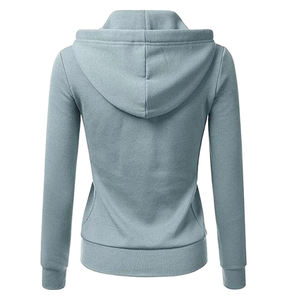 เสื้อฮู้ดขนแกะหนาลำลองของผู้หญิงแฟชั่นใหม่มีซิประบายอากาศได้ดีขนาดพิเศษสำหรับฤดูใบไม้ร่วงฤดูหนาว - Product Image 6