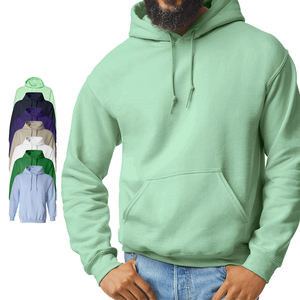 Personnalisé Hommes Boxy Fit Hoodies French Terry Pull Coton Hoodies Blanc Personnalisé Lavage À L'acide Patch Broderie Hoodies - Product Image 1