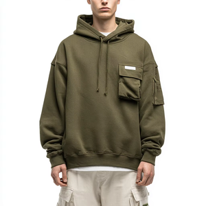 Sudadera con capucha personalizada para diseño de estampado Puff Ajuste clásico 100% Algodón Poliéster para ropa de gimnasio informal Cantidad a granel disponible - Product Image 3