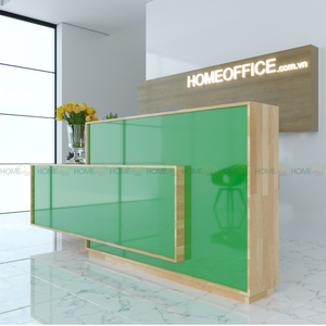 GreeDe BLT68007 L-Shape Modern Luxury Commercial Office Reception <b>Desk</b> for Retail Hotels Beauty Salons Gyms Bars-250x80x110 (cm) - Product Image 2
