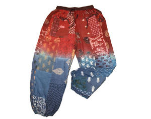 Lote de tallas únicas unisex, venta al por mayor, pantalones bombachos de retazos de rayón, pantalones de Yoga elásticos, cierre de cordón medio, transpirables, Fitness de verano - Product Image 5