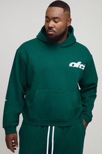 Conjunto Deportivo Informal de Otoño para Hombre, Estilo Urbano, Holgado, de Dos Piezas, Sudadera con Capucha y Pantalones Deportivos, Transpirable, de Punto, Poliéster/Algodón, Personalizado - Product Image 3