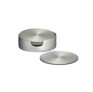 6ชิ้น/ถาดรองแก้วเหล็กทรงกลมการระเหิดที่รองแก้วโลหะที่รองแก้วสแตนเลสสำหรับการออกแบบชิ้น - Product Image 6