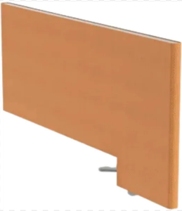 Panneaux de confidentialité de bureau en chêne massif (à fixer par pince) - Product Image 5