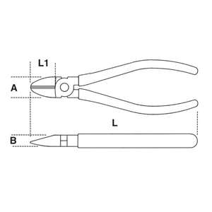 BETA 1000V Diagonal Cutting Nippers <b>Power</b> <b>Cutters</b> Product Category - Product Image 2