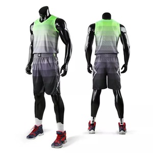 Venta al por mayor nueva ropa deportiva Basket Ball Jersey conjunto corto reversible aparejos sarga uniforme de baloncesto con patrón personalizado - Product Image 3