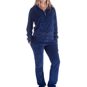 Nouveau style de qualité supérieure survêtement en velours pour femmes pour vêtements de rue ensemble de survêtements en velours pour femmes avec logo personnalisé - Product Image 1