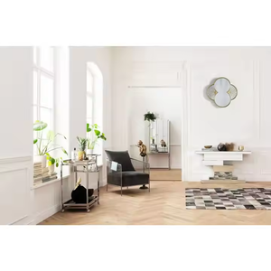 Espejo de Pared Metálico Moderno y Personalizable con Marco Dorado, Diseño Decorativo Artesanal, Ecológico y Duradero - Product Image 2