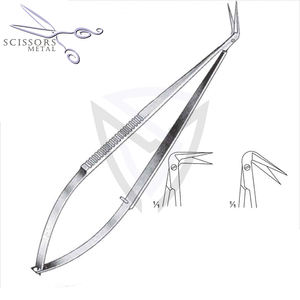 Ciseaux à ressort professionnels en acier inoxydable les plus vendus lame incurvée de beauté de marque privée en gros - Product Image 5