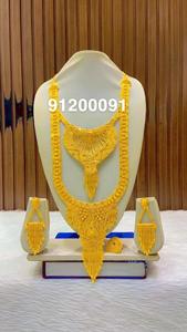 Conjunto de Collar y Pendientes Chapados en Oro de 24K de Moda de Inspiración Italiana, Envío Directo a EE. UU., Francia, España, Turquía, Comoras y Mayotte - Product Image 4